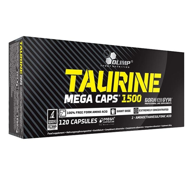 Taurine Mega Caps, 120 caps i gruppen Kosttillskott / Aminosyror hos Golden Athlete (Olimp-0129)