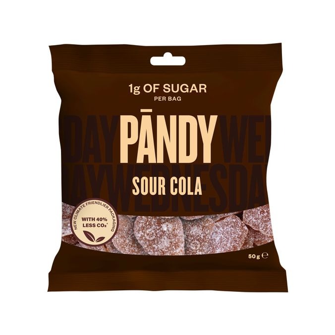 Pändy Candy, 50 g Sour Cola i gruppen Livsmedel / Snacks hos Golden Athlete (PACSC-001)