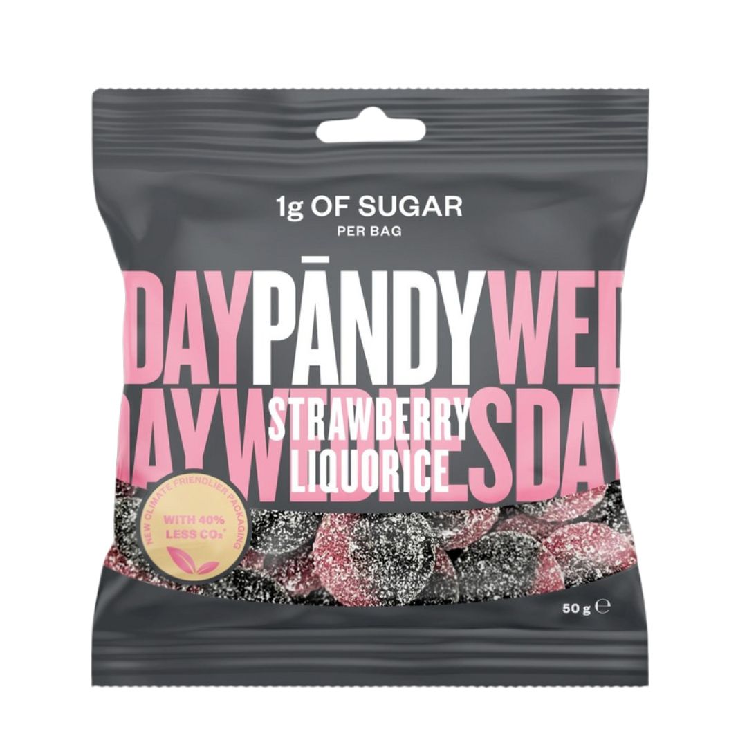 Candy Strawberry/Liquorice, 50 g i gruppen Livsmedel hos Golden Athlete (PACW)