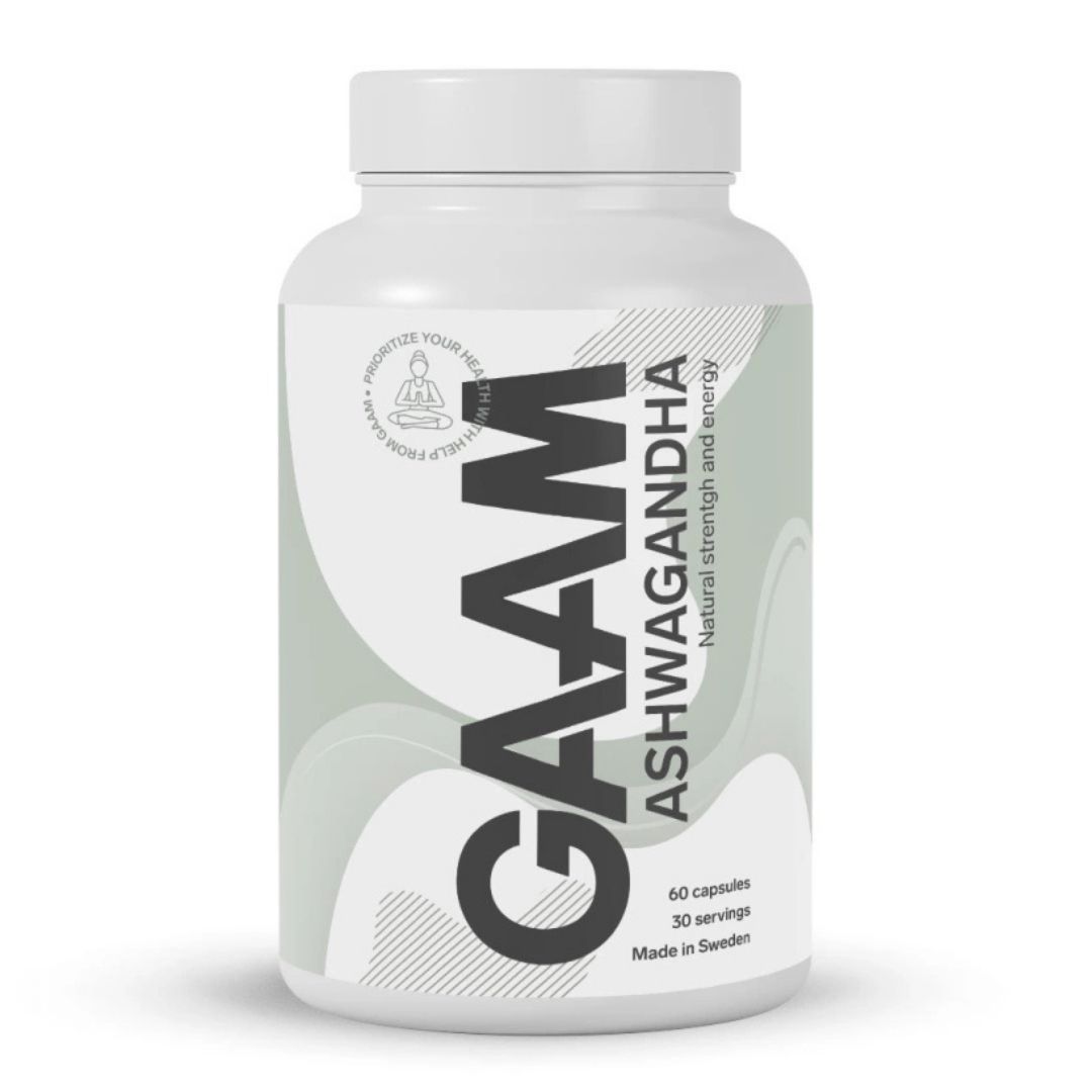 GAAM Ashwagandha 60 caps i gruppen Kosttillskott / Muskelökning / Ashwagandha hos Golden Athlete (PB-1257)