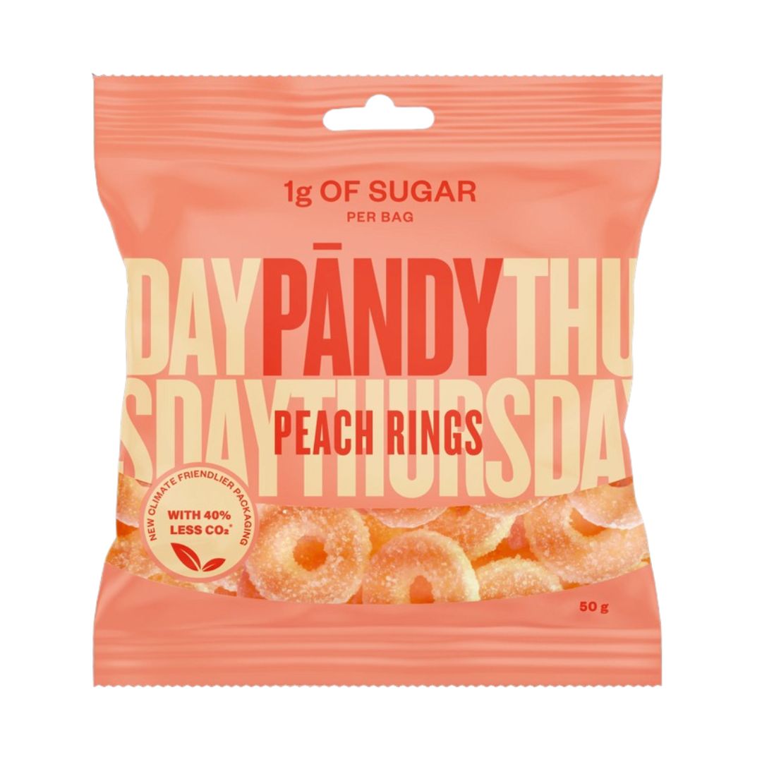 Candy Peach Rings, 50g i gruppen Livsmedel hos Golden Athlete (PCPR)