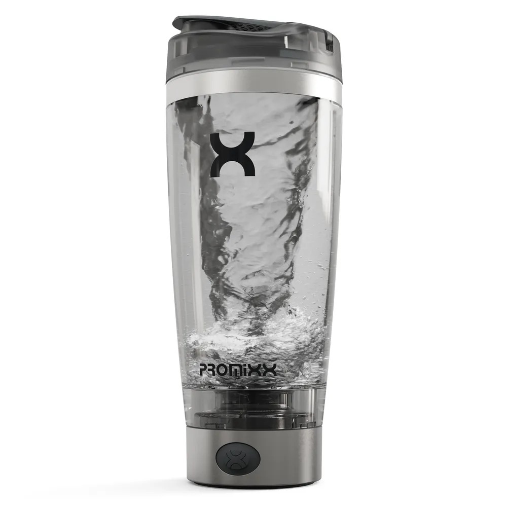 Promixx PRO Electric Shaker Bottle Stainless Steel 600 ml i gruppen Träningstillbehör / Shakers - Vattenflaskor hos Golden Athlete (PMPSE600SS)