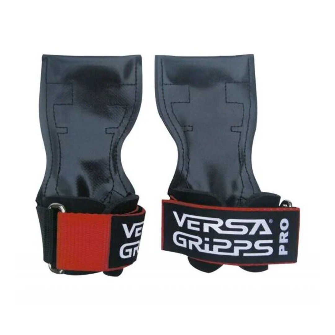 Versa Gripps PRO - Royal Red/Black, *Limited Edition* L/Regular i gruppen Träningstillbehör / Grepp / Dragremmar hos Golden Athlete (PRO-550-ROYALRED-REG-L)