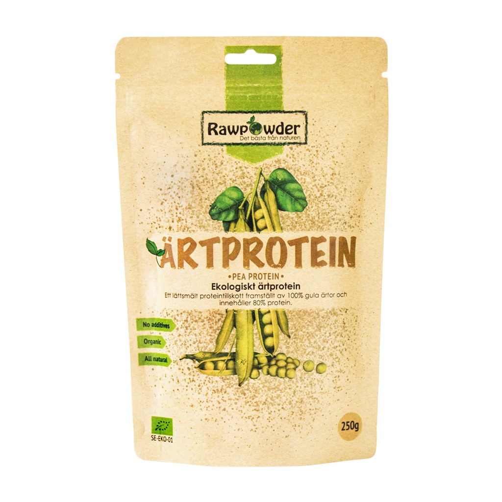 Ärtprotein Isolat, 250g i gruppen Kosttillskott / Proteintillskott / Vegan protein hos Golden Athlete / Performance R us (Raw-9320)