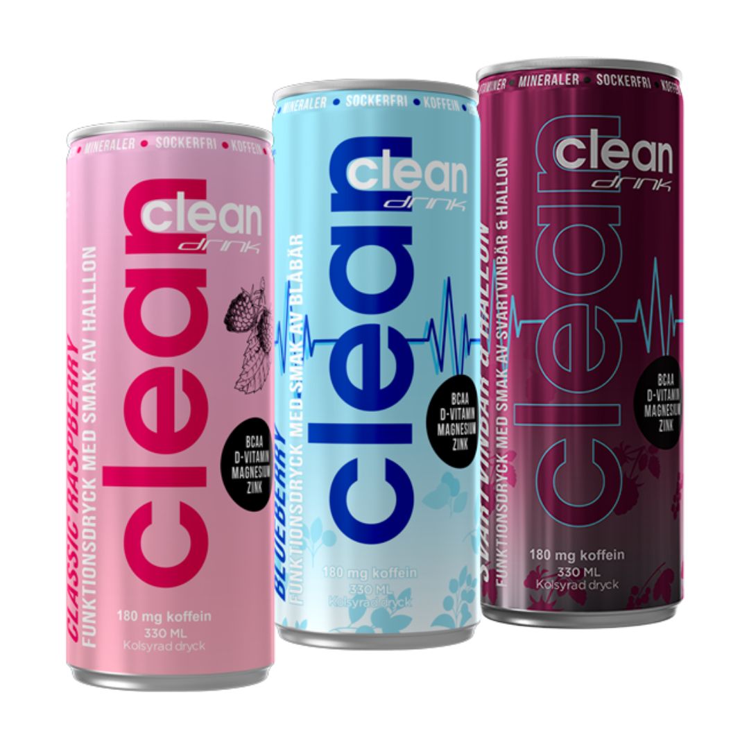 Clean Drink, 3 x 330 ml i gruppen Kosttillskott / Mix & Match hos Golden Athlete / Performance R us (SET3CLEAN)
