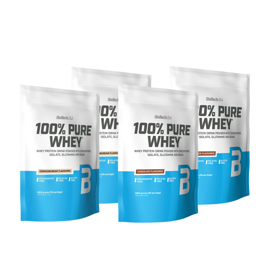 4 x 100% Pure Whey 1kg, MEGABUY i gruppen Kosttillskott / Mix & Match hos Golden Athlete (SETBTPWMB)