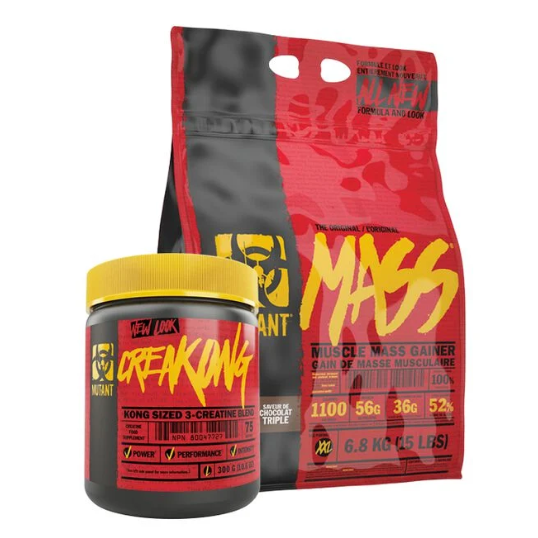 Mutant Mass, 6,8 kg + CreaKong, 300g i gruppen Kosttillskott / Färdiga paket hos Golden Athlete (SETMUTANTMASSCREAKONG)