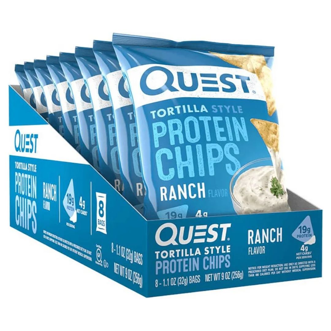 8x Quest Nutrition Protein Chips i gruppen Kosttillskott / Spara mer / Storköp hos Golden Athlete (SETQUESTCHIPS)