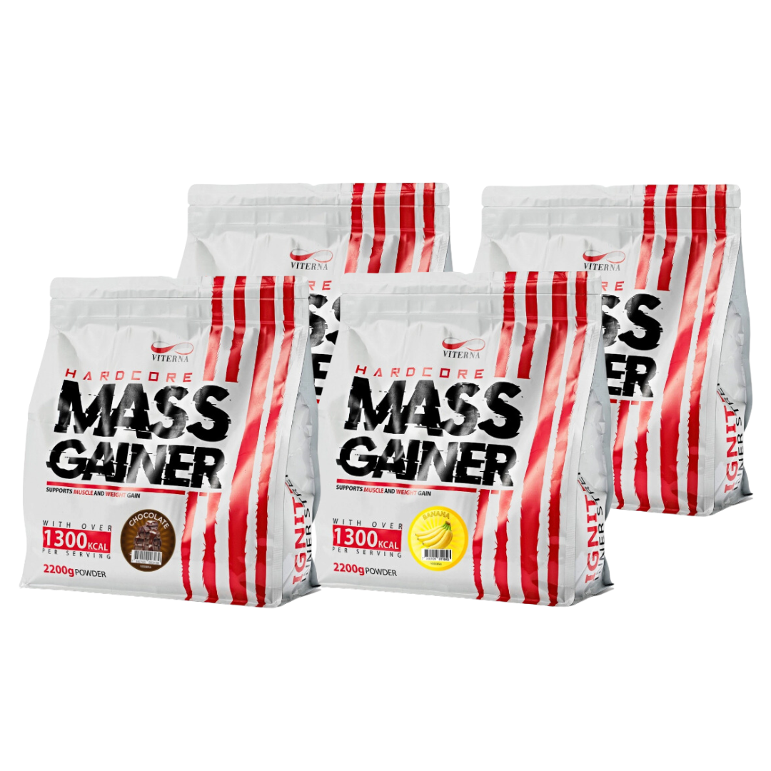 4x Hardcore Mass Gainer MEGABUY i gruppen Kosttillskott / Mix & Match hos Golden Athlete (SETVITGAINERMEGABUY)