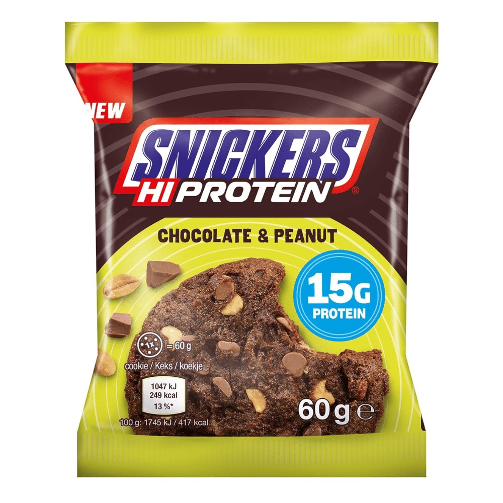 Snickers High Protein Cookie 60g, Chocolate & Peanut i gruppen Kosttillskott / Bars / Proteinbars hos Golden Athlete / Performance R us (SHPC-CP)