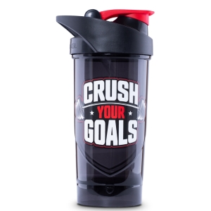 ShieldMixer Hero Pro 700 ml, Crush Your Goals i gruppen Träningstillbehör / Shakers/Vattenflaskor hos Golden Athlete / Performance R us (SMHPCYG)