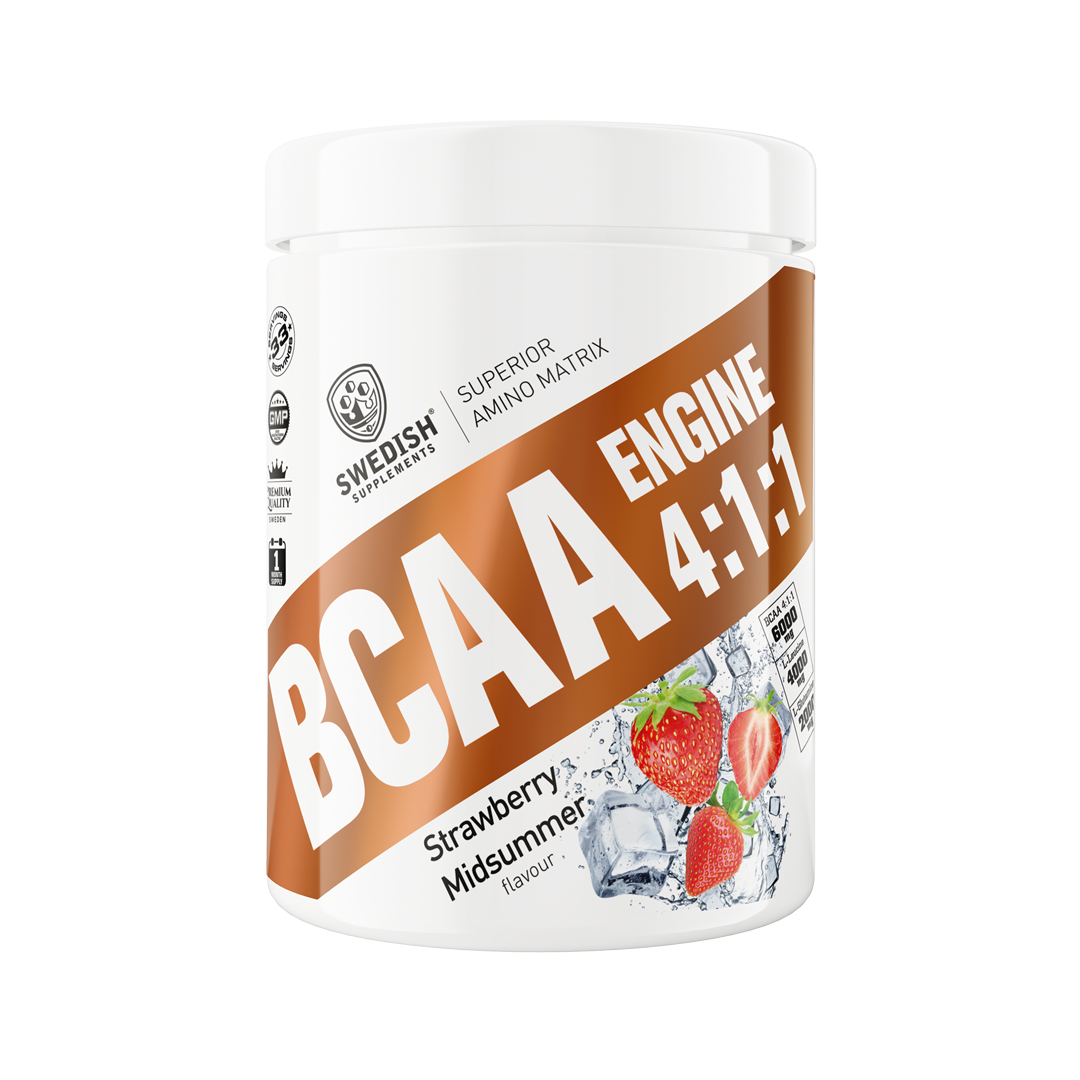BCAA Engine 4,1,1 Strawberry i gruppen Kosttillskott / Aminosyror / BCAA hos Golden Athlete (SS-10143)