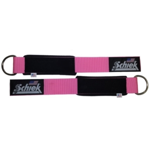 Schiek Ankle Straps (Pair), Pink i gruppen Träningstillbehör / Dragremmar - Grepp hos Golden Athlete (Schiek-056)