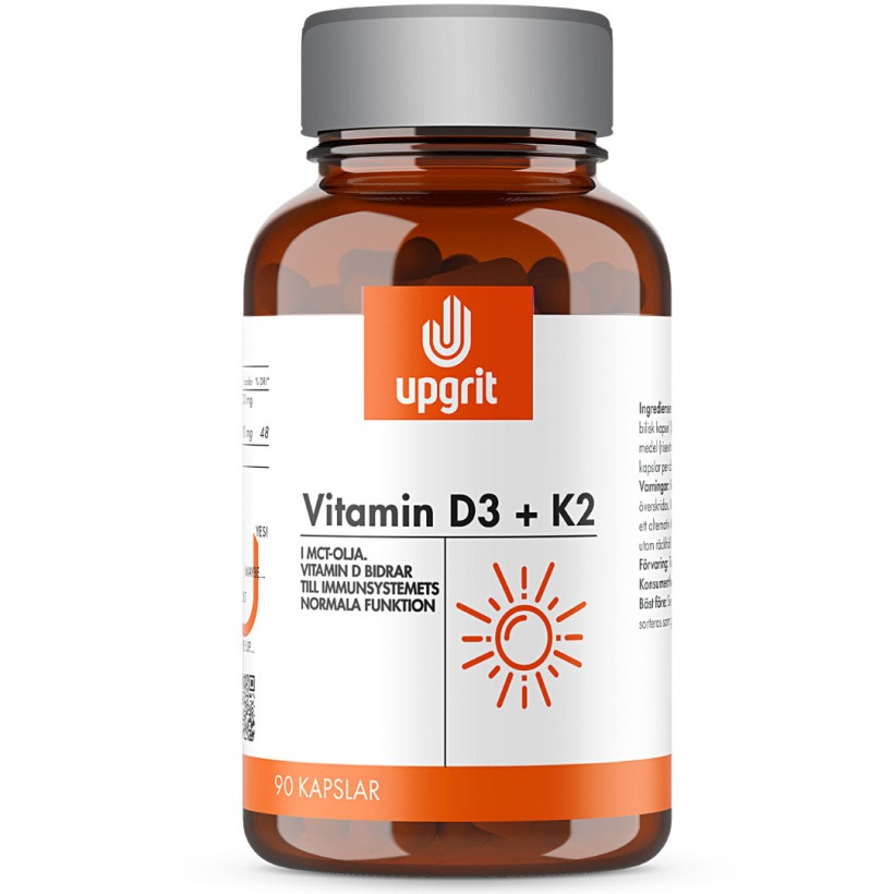 Vitamin D3 + K2, 90 kapslar i gruppen Kosttillskott / Vitaminer & Mineraler / D-Vitamin hos Golden Athlete / Performance R us (Ug-805)