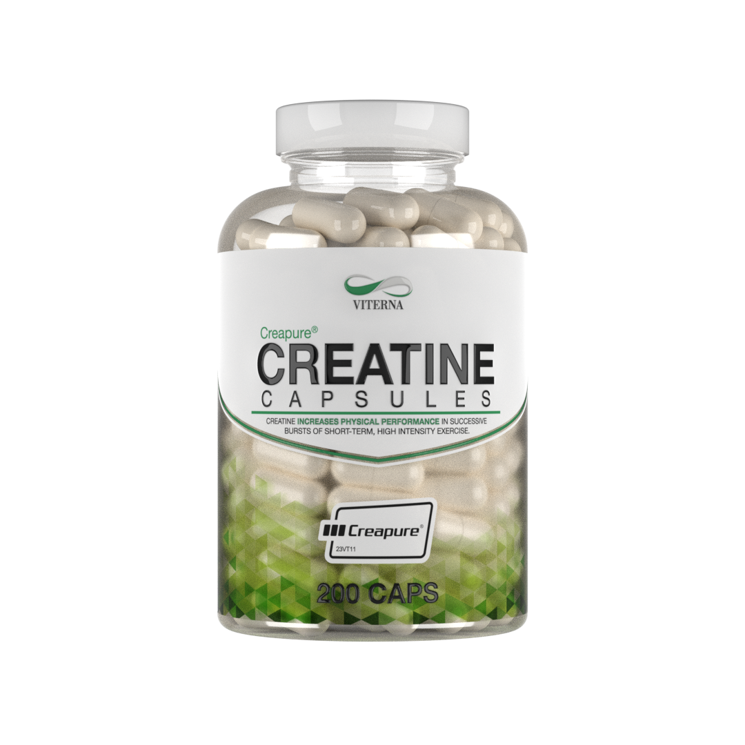 Creatine Caps (Creapure®), 200 caps i gruppen Kosttillskott / Kreatin / Kreatinmonohydrat hos Golden Athlete (VICC200)