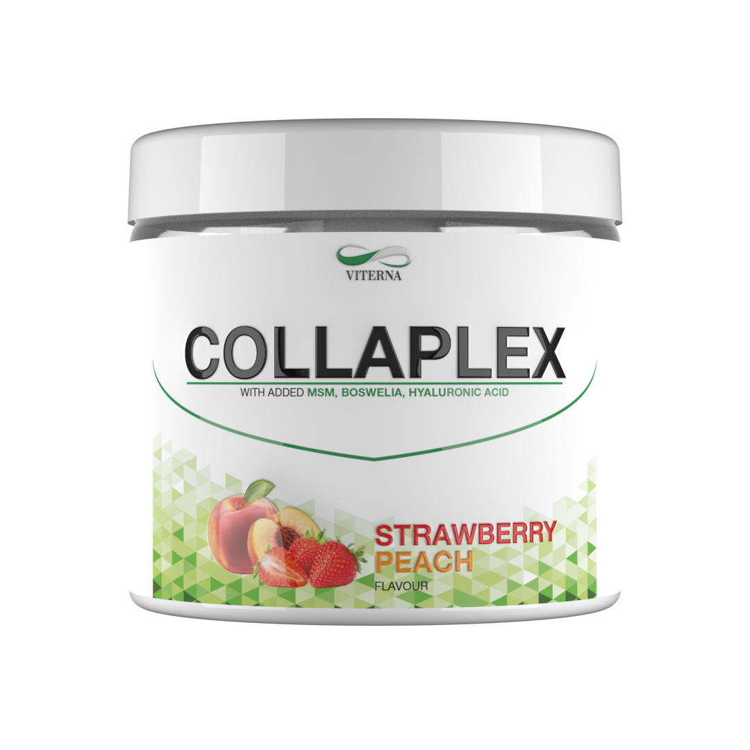 Collaplex Powder 400 g, Strawberry Peach i gruppen Kosttillskott / Leder & Muskler hos Golden Athlete (VICP300SP)