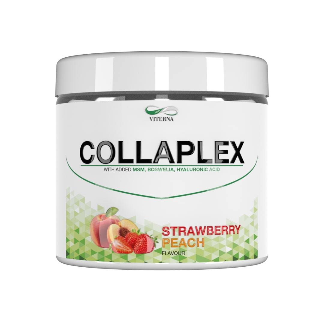 Collaplex Powder 400 g, Strawberry Peach i gruppen Kosttillskott / Kosttillskott för leder hos Golden Athlete (VICP300SP)