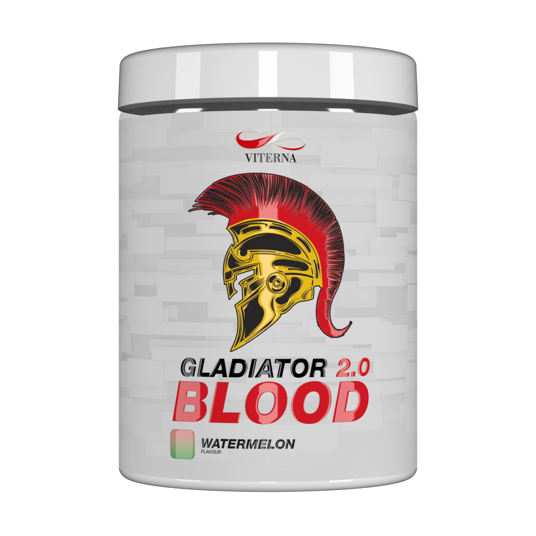 Gladiator Blood 2.0 460 g, Watermelon i gruppen Kosttillskott / PWO - Prestationshöjande / PWO med koffein hos Golden Athlete (VIGBW)