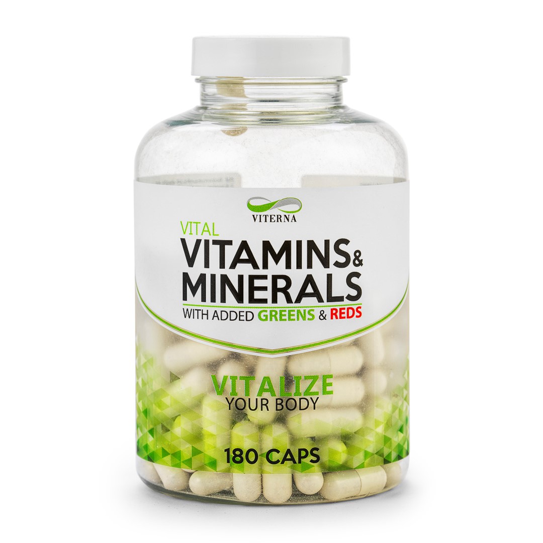 Vitamins & Minerals 180 caps i gruppen Kosttillskott / Vitaminer & Mineraler / Multivitamin hos Golden Athlete / Performance R us (VIMV180)