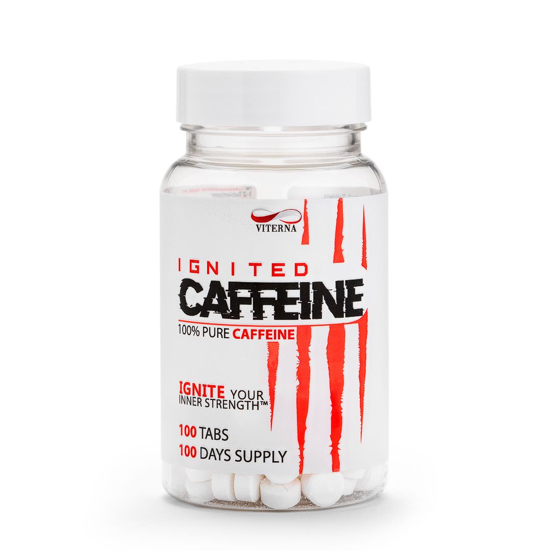 Ignited Caffeine 100 caps i gruppen Kosttillskott / PWO / Prestationshöjande / Koffein hos Golden Athlete / Performance R us (VITERNA-CAFFEINE)
