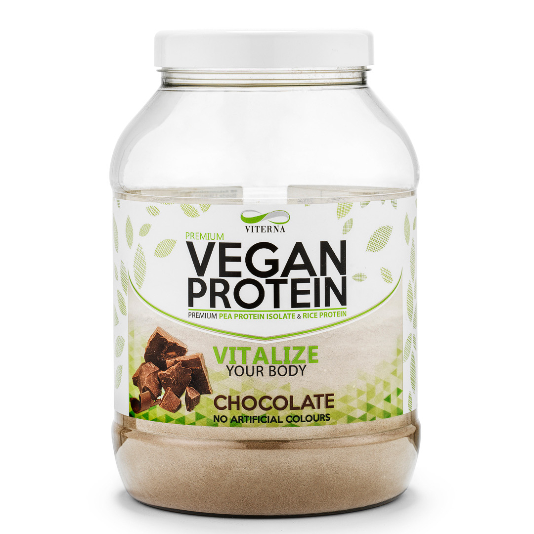 Vegan Protein 900g, Chocolate i gruppen Kosttillskott / Proteintillskott / Vegan protein hos Golden Athlete / Performance R us (VIVP9C)