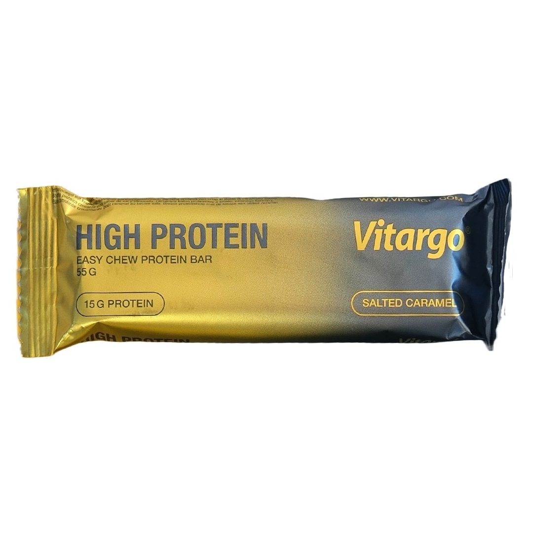 High Protein Bar Salted Caramel 55g i gruppen Kosttillskott / Bars / Proteinbars hos Golden Athlete (VPBSC)