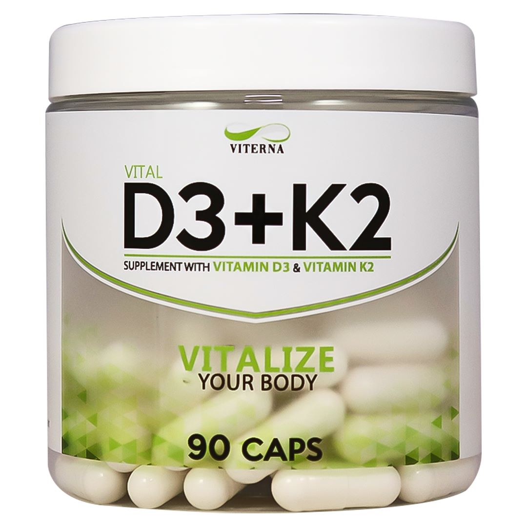 Vitamin D3 + K2, 90 caps i gruppen Kosttillskott / Vitaminer & Mineraler / D-Vitamin hos Golden Athlete / Performance R us (Viterna-016)