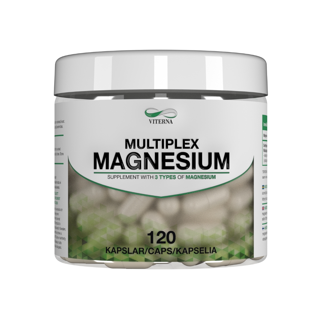 Magnesium 120 caps i gruppen Kosttillskott / Vitaminer & Mineraler / Mineraler - Antioxidanter hos Golden Athlete (Viterna-018)