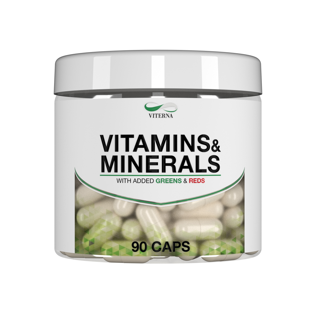 Vitamins & Minerals 90 caps i gruppen Kosttillskott / Vitaminer & Mineraler / Multivitamin hos Golden Athlete (Viterna-019)
