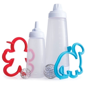 WhiskwareÂ® Pancake Art Kit, White-Red i gruppen Träningstillbehör / Shakers - Vattenflaskor hos Golden Athlete (bbwpac)