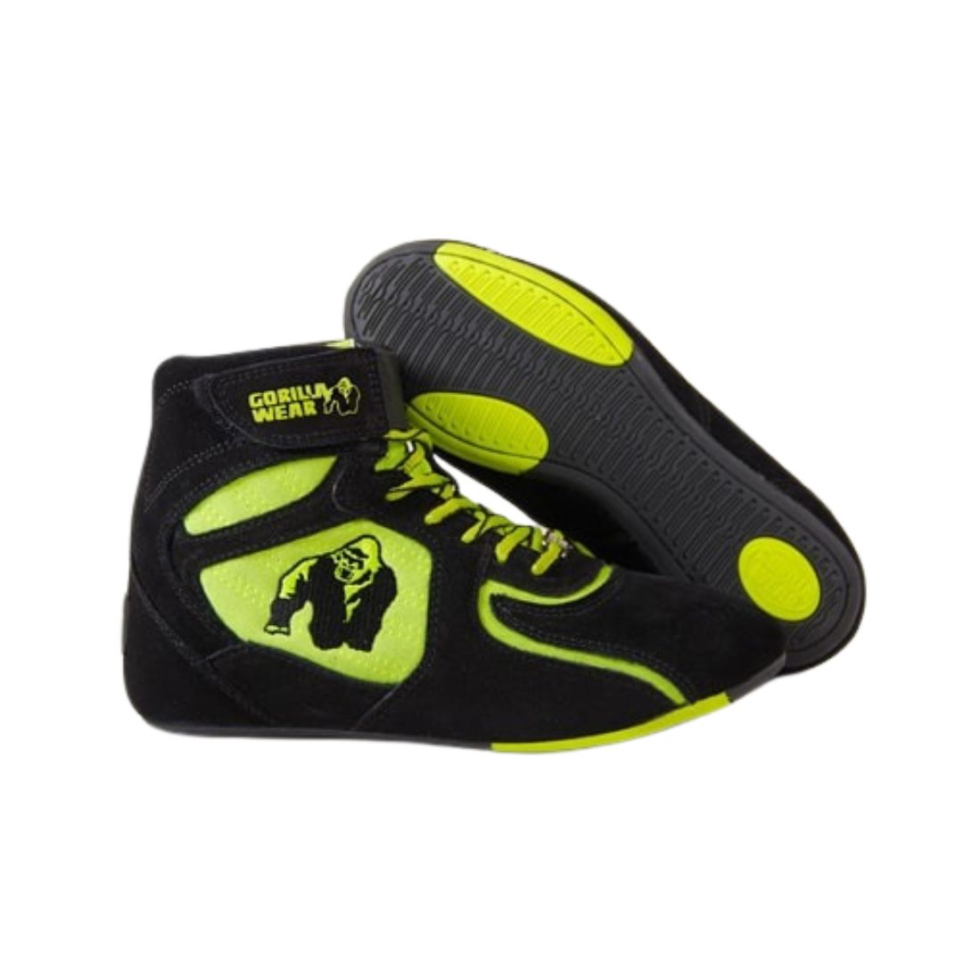 Chicago High Tops, Black/Neon Lime - 40