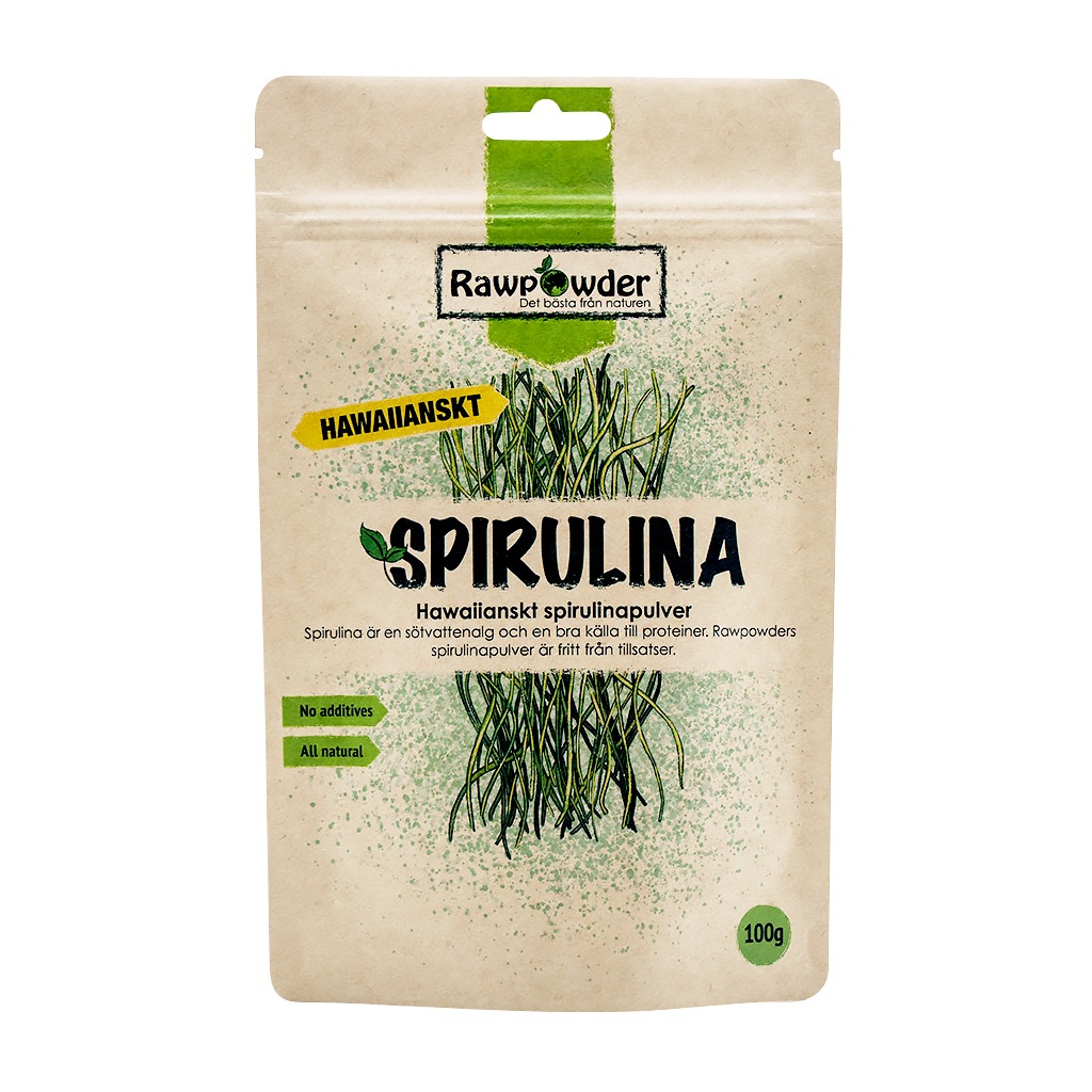 Hawaiianskt Spirulinapulver, 100 g