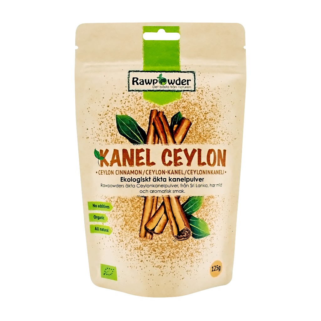 Kanel Ceylon, Äkta Kanelpulver Eko, 125 g
