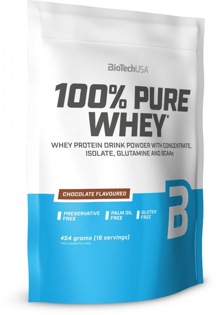 BiotechUSA 100% Pure Whey 454g, Proteinpulver