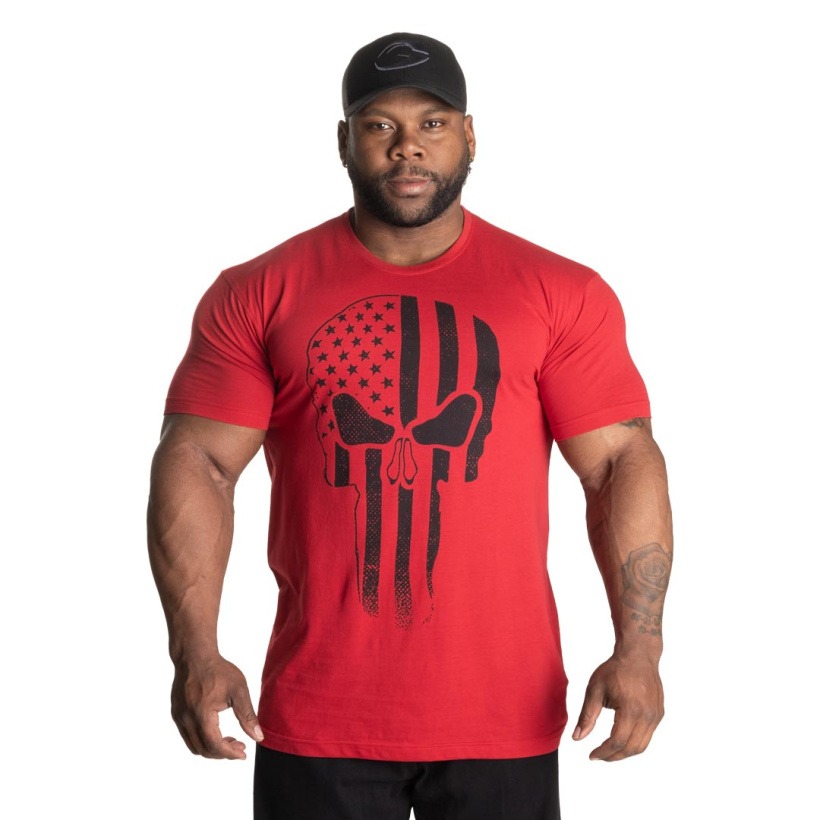Gasp Skull Tee Chili Red