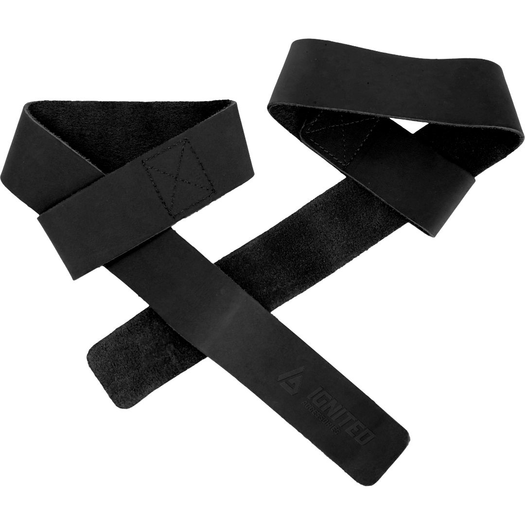 Premium Adjustable Leather Straps - Black