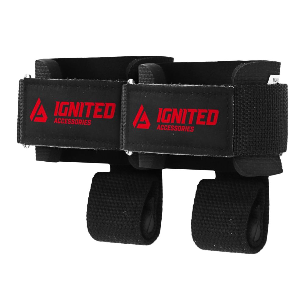 Supported Lifting Straps - With Dowel - Black