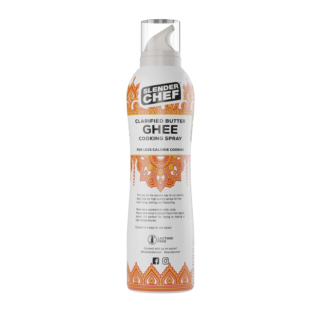 Slender Chef Cooking Spray 200 ml, Clarified Butter GHEE
