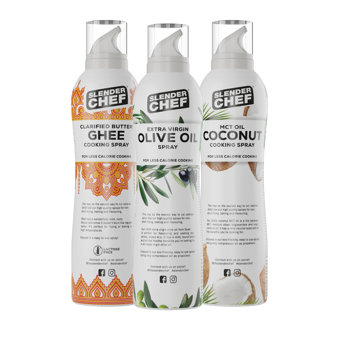 3 x Slender Chef Cooking Sprays