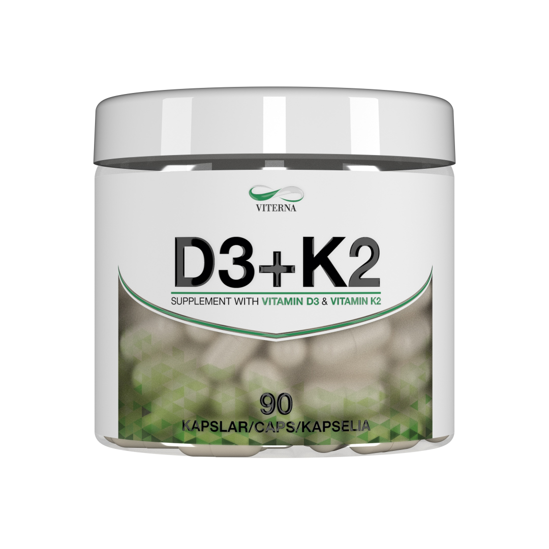 Viterna Vitamin D3 + K2, 90 Kapslar