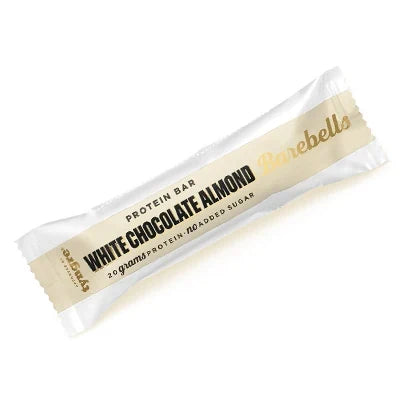 Barebells Soft protein bar 55 g i en vit och beige förpackning för smaken White Chocolate Almond., bild 20 av 21