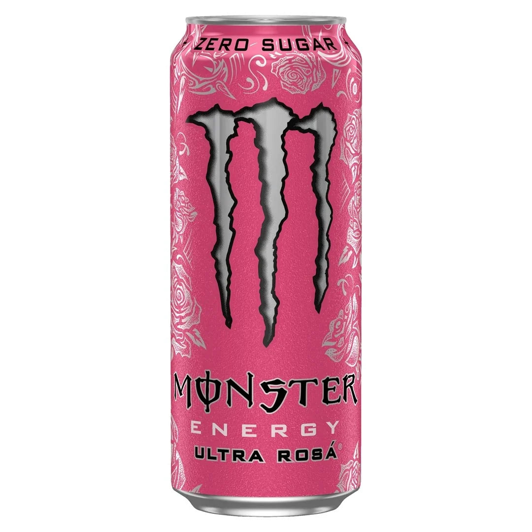 Monster Energy 500 ml i en rosa burk med silvriga detaljer för den sockerfria smaken Ultra Rosá., bild 6 av 20