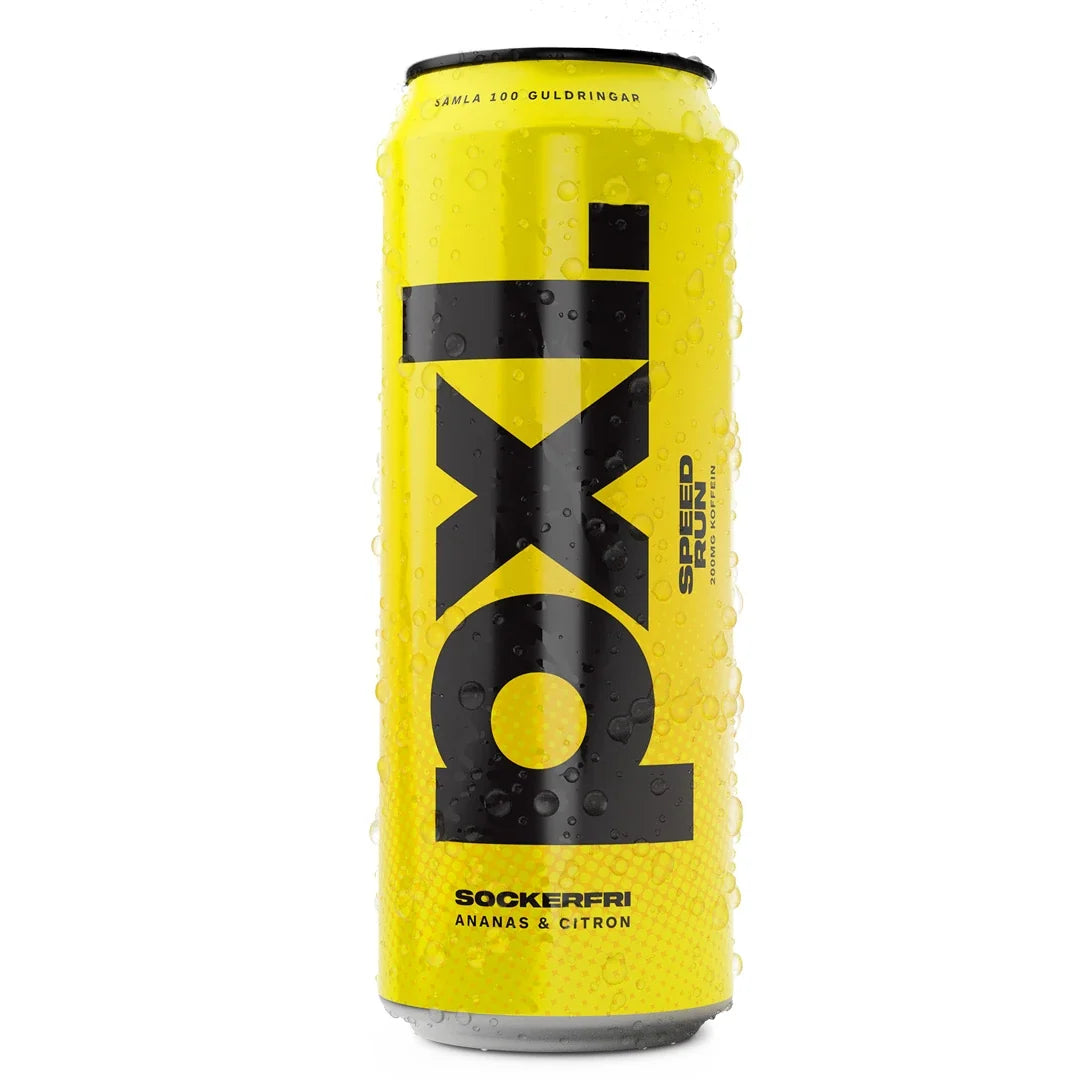 PXL Energy Final Fantasy 500 ml energidryck i en gul burk med svarta detaljer och smaken Speed Run., bild 5 av 8