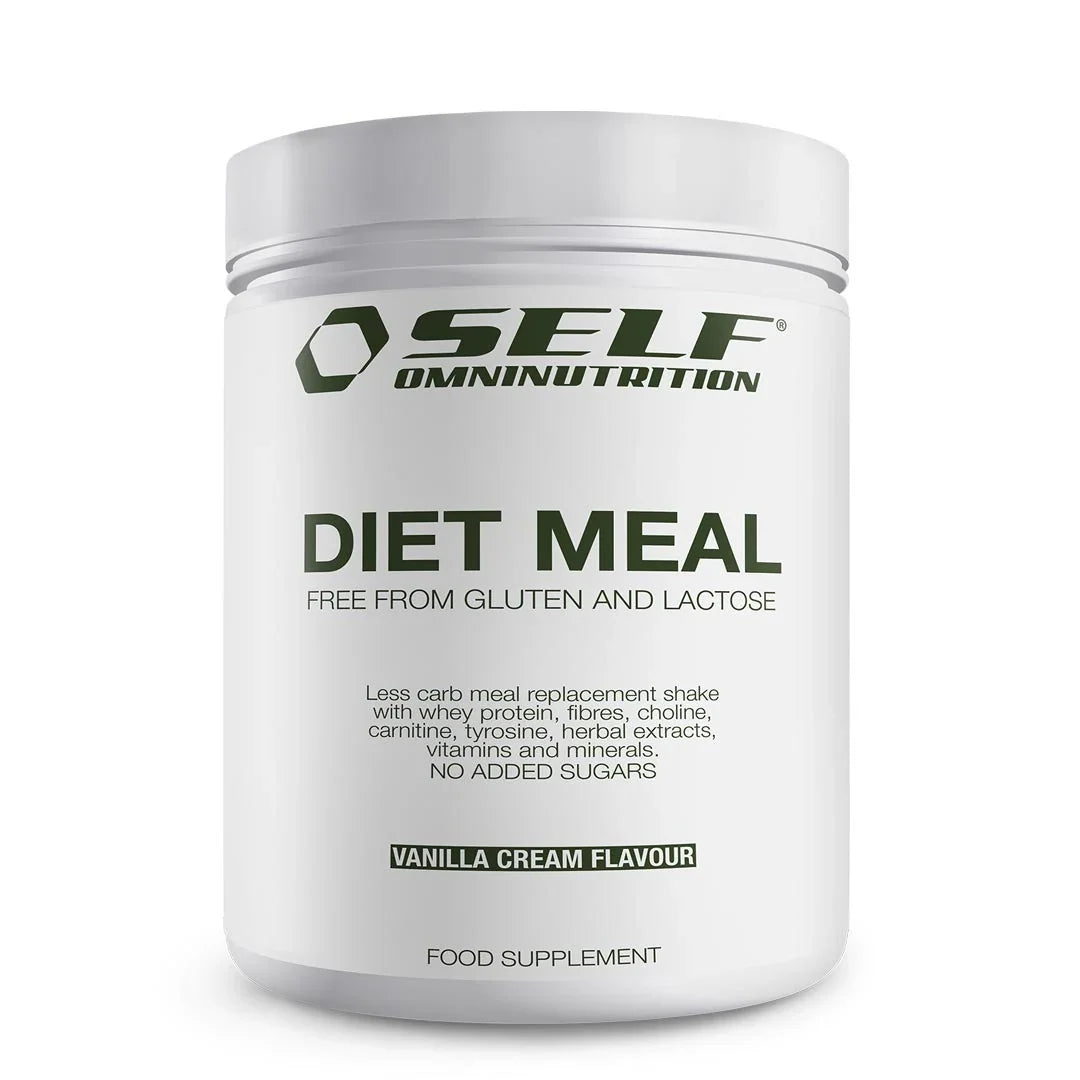 Self Omninutrition Diet meal 500 g måltidsersättning i pulverform, vit burk med smaken Vanilla Cream., bild 1 av 1