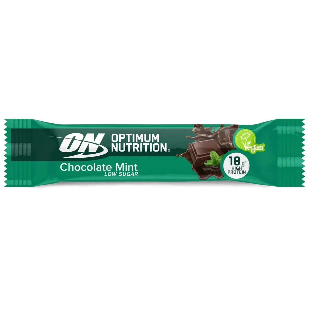 Optimum Nutrition Vegan Protein Bar 60 g i en grön förpackning för smaken Chocolate Mint., bild 2 av 2