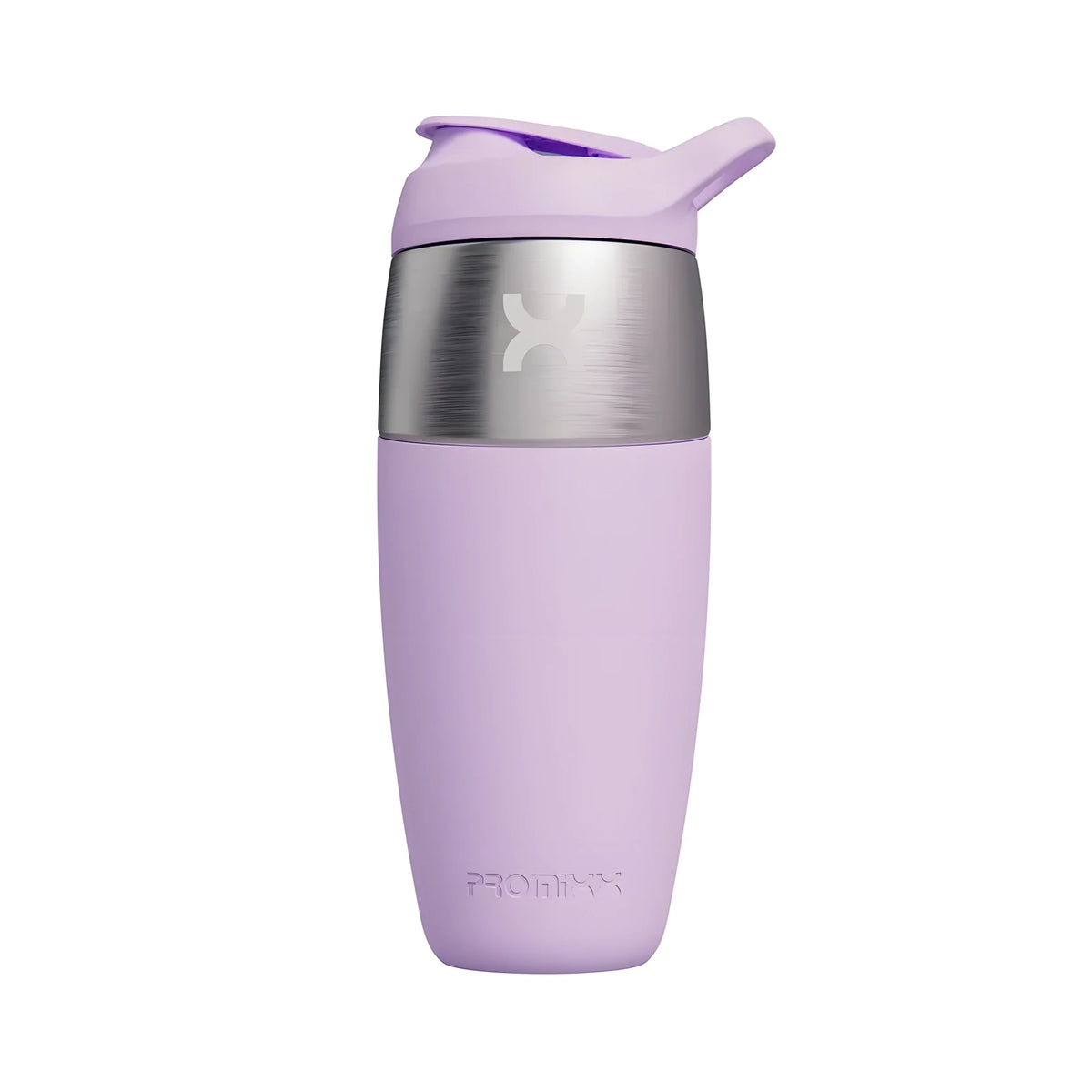 Ljuslila ProMixx Pursuit Single Wall Steel 950 ml shaker i rostfritt stål med silikonfront.