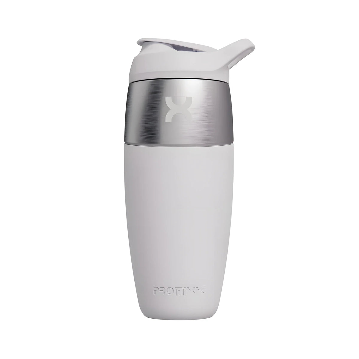 ProMixx Pursuit Single Wall Steel 950 ml shaker i rostfritt stål och vit silikonfront i färgen Ceramic White., bild 6 av 6