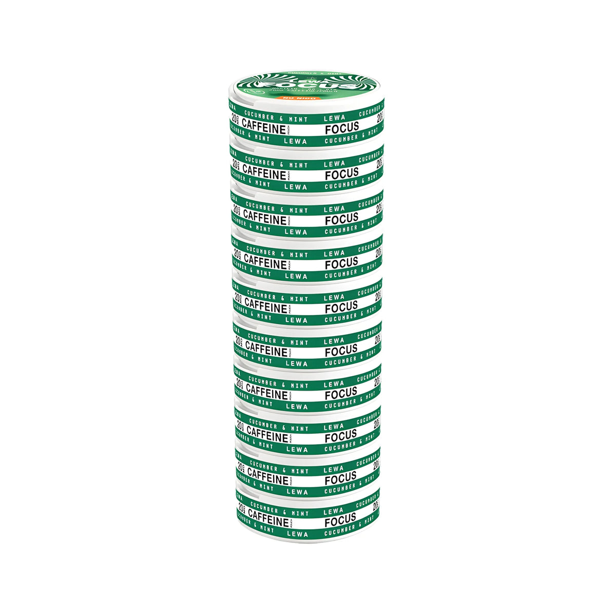 10 x LEWA Focus No Nico Cucumber/Mint