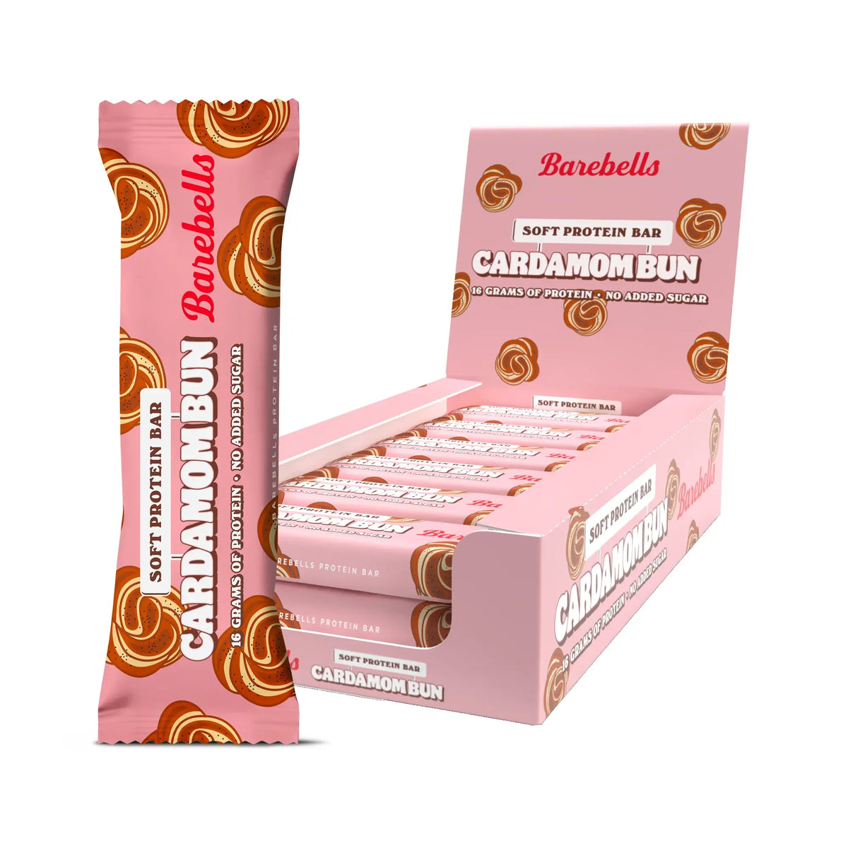 12 x Barebells Soft Protein Bar 55 g Cardamom Bun