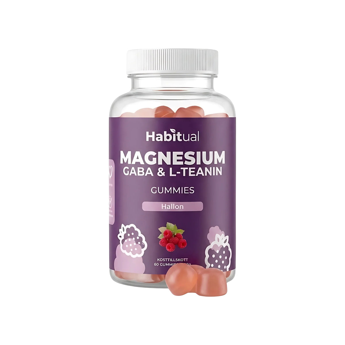 Habitual Magnesium GABA &amp; L-teanin Gummies 60 st, bild 1 av 1